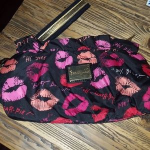 Betsey Johnson large wristlet or makeup bag!